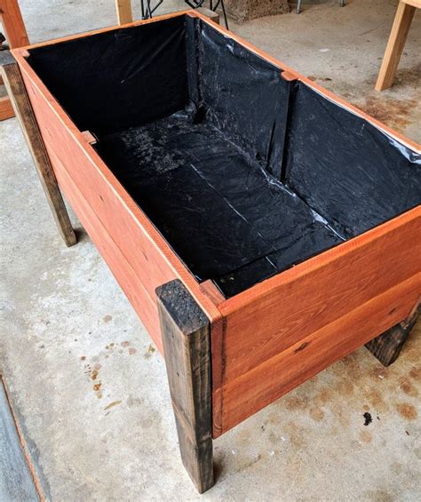 Raised Redwood Planter Box Redwood Planter Boxes Planter Boxes