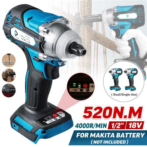 Brushless Electric Impact Wrench N M Rechargeable Socket