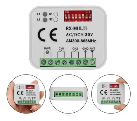 Receptor Multifrecuencia Compatible Con Liftmaster Y Nice Meses Sin