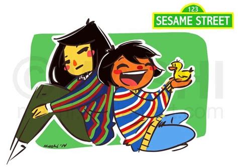 Bert and Ernie by mashi on DeviantArt | Bert & ernie, Sesame street muppets, Cartoon drawings