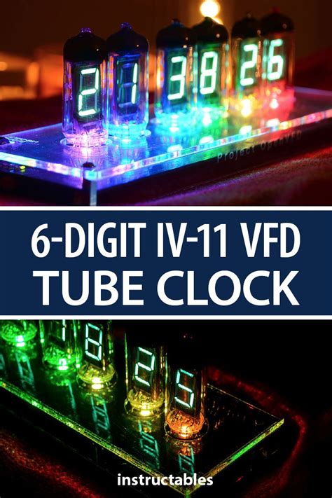 Openvfd 6 Digit Iv 11 Vfd Tube Clock Arduino Arduino Led Useful