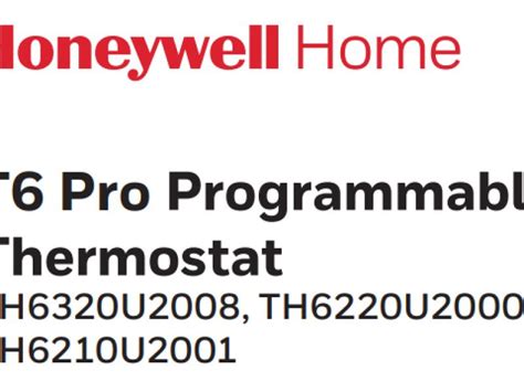 Honeywell Home T6 Pro Programmable Thermostat