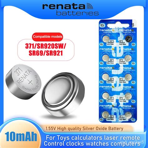 Original Renata 371 1 55V SR920SW AG6 LR920 LR69 920 Silver Oxide Buon