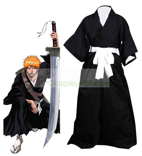 Custom Cheap Bleach Kurosaki Ichigo Soul Reaper Cosplay Costume In