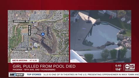 Three Year Old Girl Dies After Being Pulled From Phoenix Pool