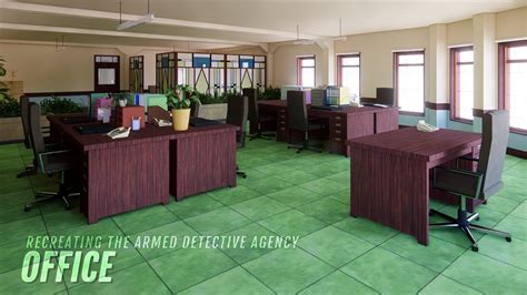 Recreating The Armed Detective Agency Office Timelapse Sketchup