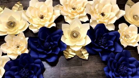 Light Blue And Gold Flowers, Navy Blue, Gold, and Ivory Wedding at Duke ...