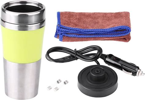 Amazon 350ml 12V Electric Car Cup Travel Heating Mug Keenso