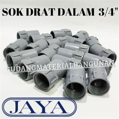 Jual Sok Drat Dalam Pvc Jaya Ts Inch Fitting Pipa Sdd Faucet