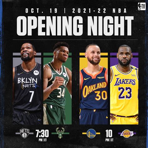 NBA TV On Twitter The NBA Opening Night Schedule Is Here