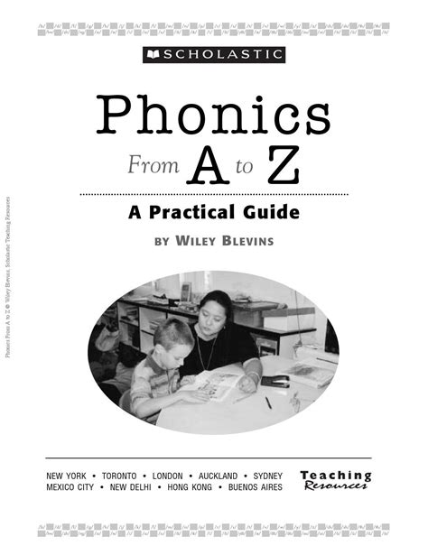 Phonics From A To Z By Wiley Blevins 1st Edition Artofit