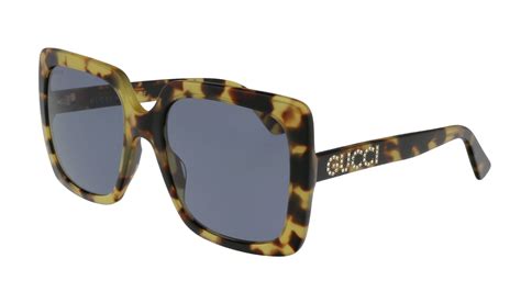 Gucci Gucci Gg0418s 004 Havana Square Sunglasses