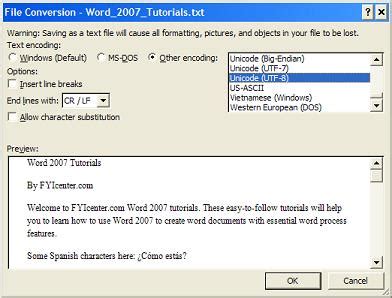 Convert Word Documents To Unicode UTF 8 Text Files 0 Hot Sex Picture