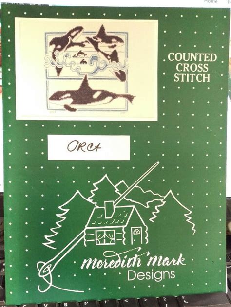 1986 Meredith Mark Designs Counted Cross Stitch Pattern ORCA 101x110