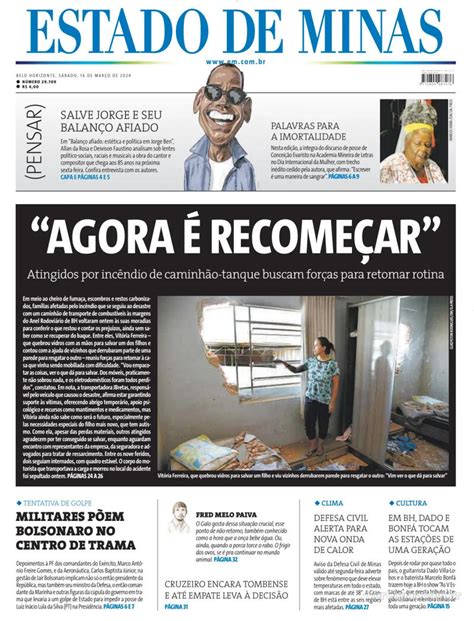 Capa Estado de Minas Terça 11 de Abril de 2023