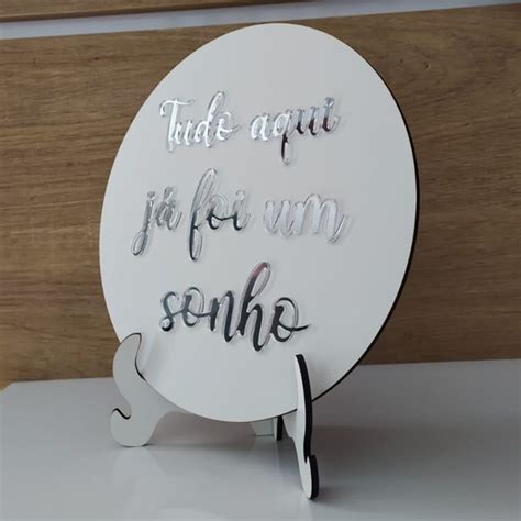 Quadro Decorativo Personalizado Tudo Aqui J Foi Um Sonho No Elo