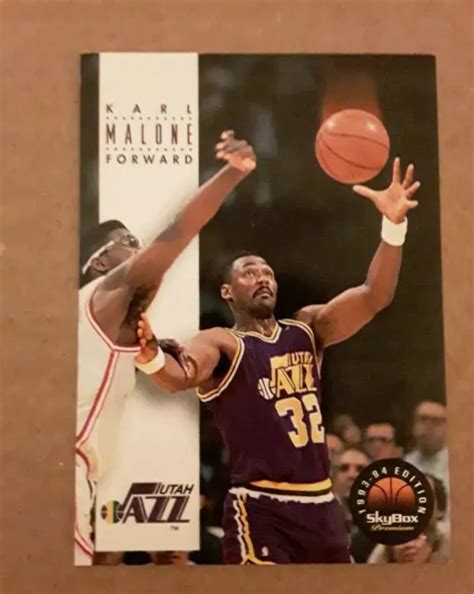 Skybox Karl Malone Carte Basketball Cour De Jazz Utah