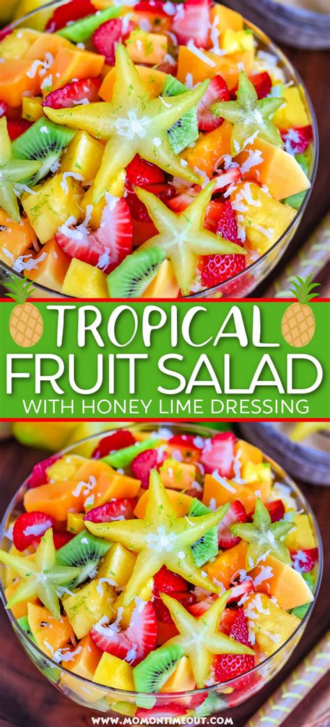 Tropical Fruit Salad With Honey Lime Dressing Artofit