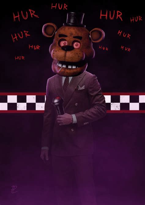 Freddy Fazbear Red Eye Rfivenightsatfreddys