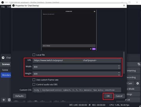 [guide] How To Add Twitch Chat In Obs