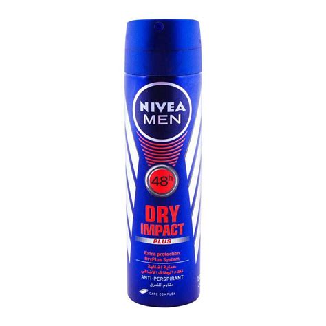 Nivea Men H Dry Impact Plus Deodorant Spray Ml Eshaistic Pk