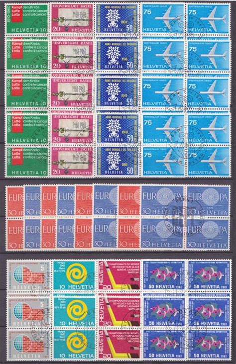 Viererblock Satzposten F W PP ET Gest 1959 63 Kat 2307 Kaufen