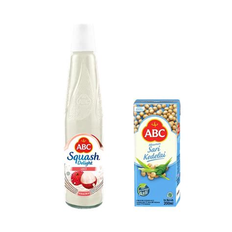 Jual Abc Sirup Squash Delight Leci 450 Ml Minuman Sari Kedelai 200 Ml