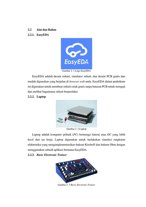 SOLUTION Laporan Praktikum Elektronika Dasar Pengenalan Easyeda Hukum