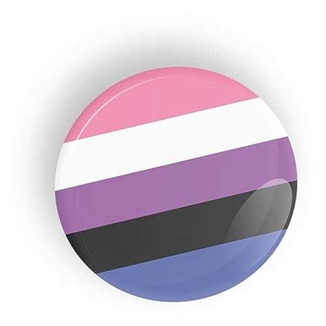 Genderfluid Pride Flag Pin Badge Button Or Fridge Magnet