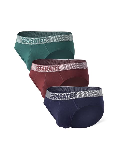 Buy Separatec Mens Soft Cotton Modal Dual Pouch Underwear Bulge