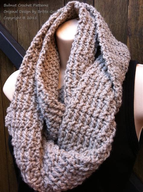 Scarf Crochet Pattern No 502 Easy Peasy Infinity Cowl