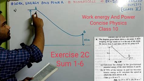 Numericals Work Energy And Power Class Physics Icse Concise