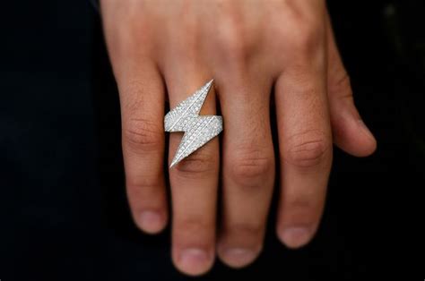 Icebox Lightning Bolt Ring 14k