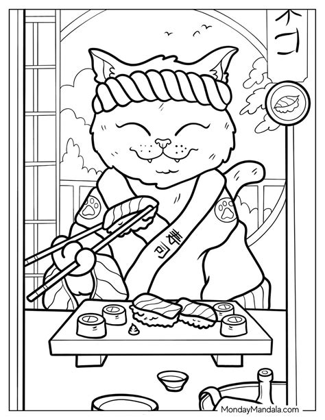 sushi coloring pages 3