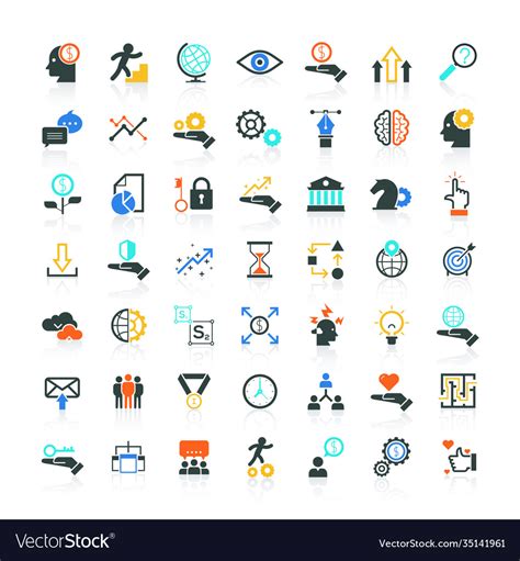 49 Infographic Icons Royalty Free Vector Image