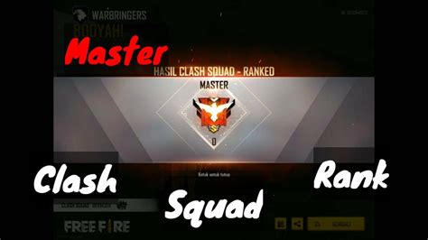 Detik Detik Rv Master Di Clash Squad Rank Youtube