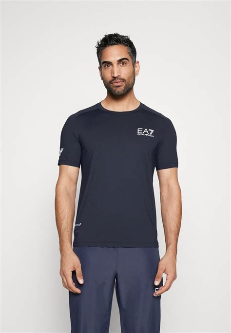 Ea7 Emporio Armani Tennis Pro Tee Tekninen T Paita Navy Blue