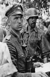 WW2 Picture Photo Kurt Panzer Meyer officer Waffen and panzer legend ...