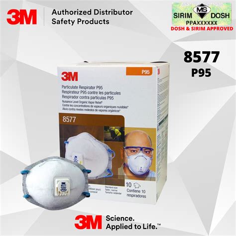 Sirim And Dosh Approved3m™ Particulate Respirator 8577 P95 With