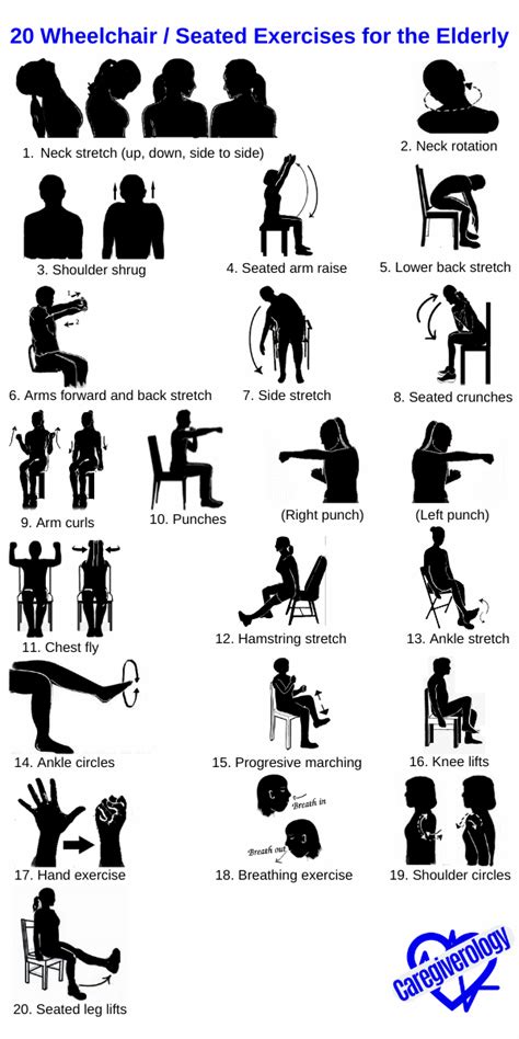 Printable Exercises For Seniors While Sitting