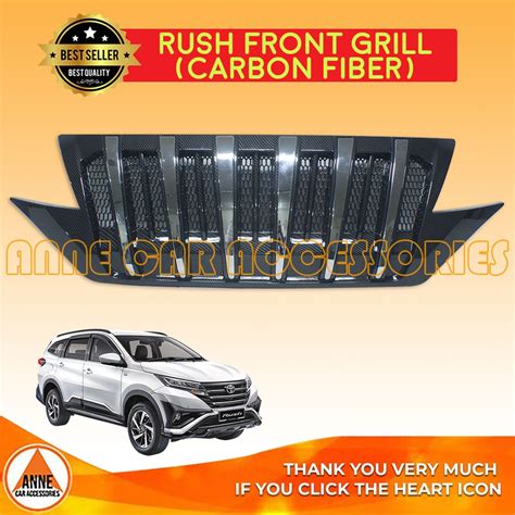 Carbon Fiber Car Front Grille For Toyota Rush G E Onwards Grille