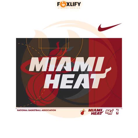 Nike Miami Heat Nba Basketball Team Svg Graphic Design Files