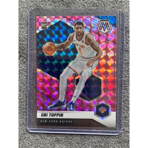 Panini Mosaic Basketball Obi Toppin Pink Camo Prizm Rookie Card