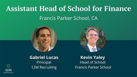 New Search Interview With The Head Of School At Francis Parker School