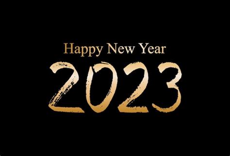 Premium Vector 2023 New Year Lettering In Grunge Hand Drawn Style Ink