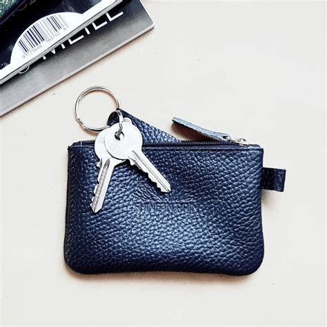 Keychain Wallet, Key Fob, Leather Key Holder, Leather Key Cover, Gift for Her, Moving Gift - Etsy