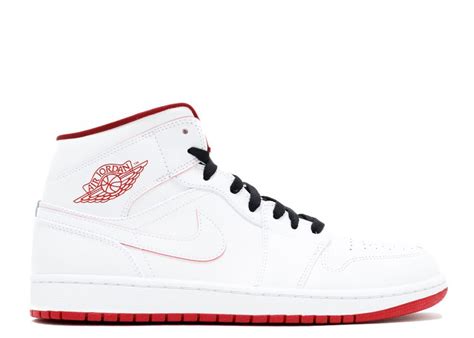 Air Jordan 1 Retro Mid White Gym Red Air Jordan 554724 103