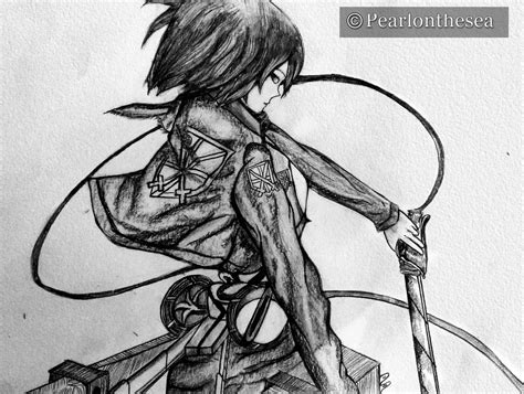 Attack On Titan Mikasa Ackerman By Pearlonthesea On Deviantart