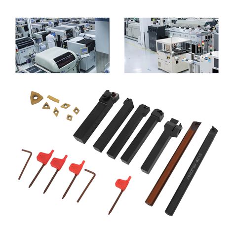 DENEST Lathe Turning Tool, Shank 7 Pieces Turning Tool Set,Metal Lathe ...