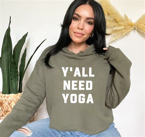 Yoga Shirt Cropped Sweatshirt Yoga Sweatshirt Yoga Yoga Hoodie Yoga